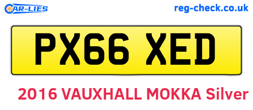 PX66XED are the vehicle registration plates.
