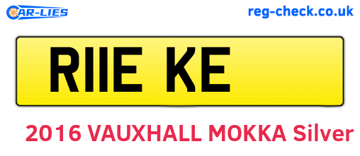 R11EKE are the vehicle registration plates.