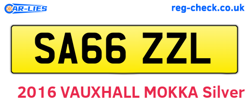 SA66ZZL are the vehicle registration plates.