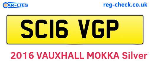 SC16VGP are the vehicle registration plates.