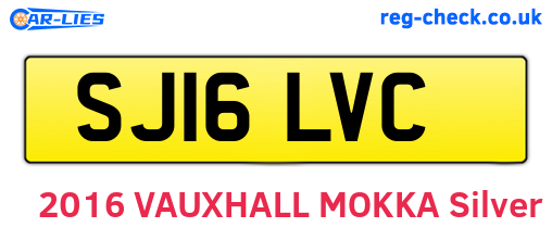 SJ16LVC are the vehicle registration plates.