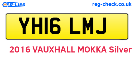 YH16LMJ are the vehicle registration plates.