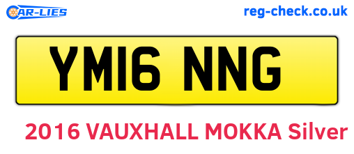 YM16NNG are the vehicle registration plates.