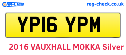 YP16YPM are the vehicle registration plates.