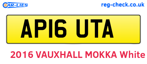 AP16UTA are the vehicle registration plates.