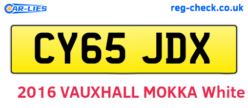 CY65JDX are the vehicle registration plates.