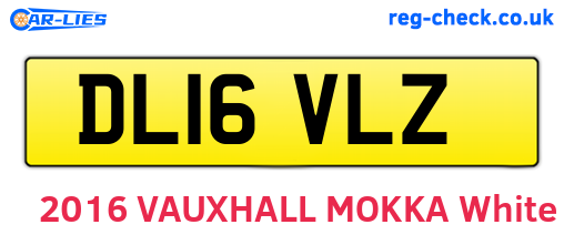 DL16VLZ are the vehicle registration plates.