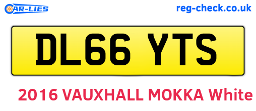 DL66YTS are the vehicle registration plates.