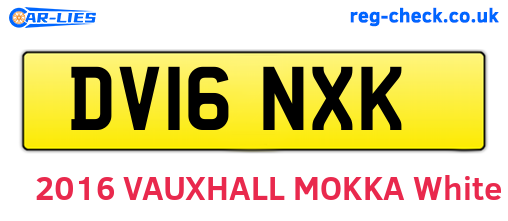 DV16NXK are the vehicle registration plates.