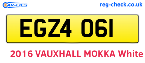 EGZ4061 are the vehicle registration plates.