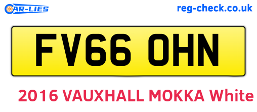 FV66OHN are the vehicle registration plates.