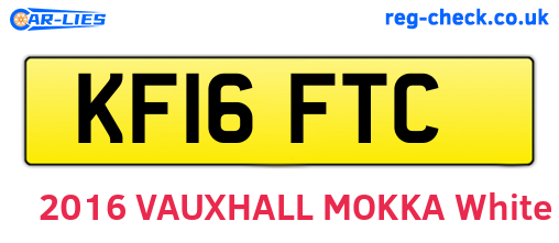 KF16FTC are the vehicle registration plates.