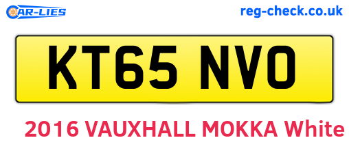 KT65NVO are the vehicle registration plates.