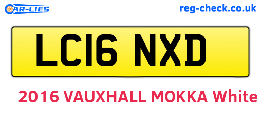 LC16NXD are the vehicle registration plates.