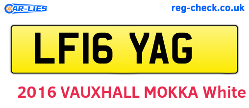 LF16YAG are the vehicle registration plates.