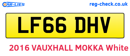 LF66DHV are the vehicle registration plates.