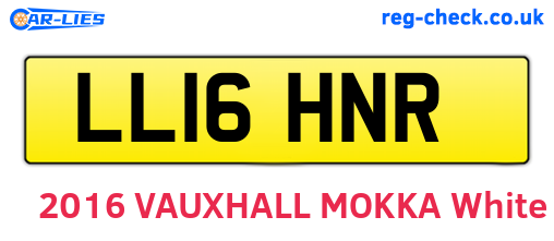 LL16HNR are the vehicle registration plates.