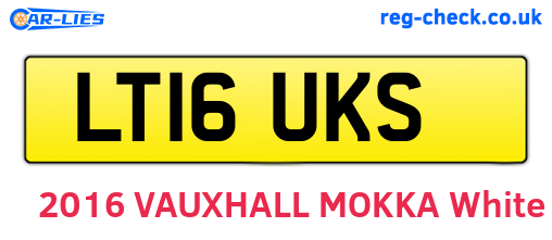 LT16UKS are the vehicle registration plates.