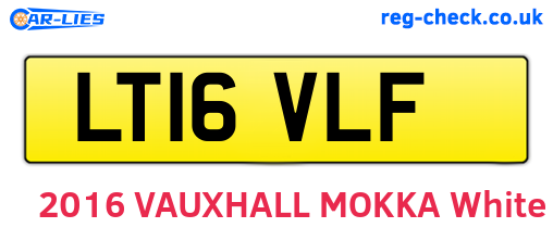LT16VLF are the vehicle registration plates.