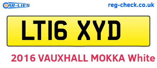 LT16XYD are the vehicle registration plates.