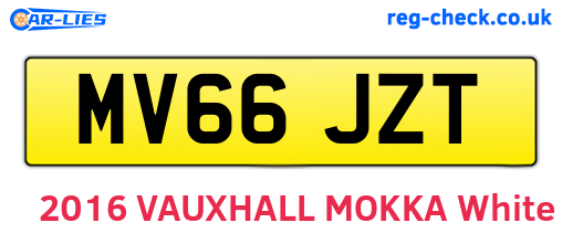 MV66JZT are the vehicle registration plates.