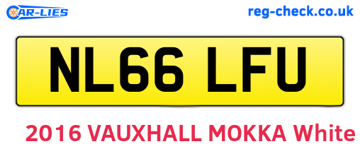 NL66LFU are the vehicle registration plates.