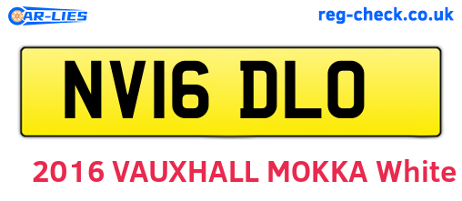 NV16DLO are the vehicle registration plates.