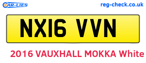 NX16VVN are the vehicle registration plates.