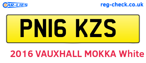 PN16KZS are the vehicle registration plates.