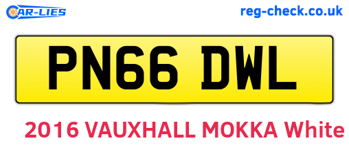 PN66DWL are the vehicle registration plates.