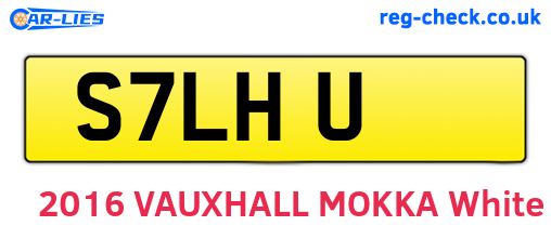 S7LHU are the vehicle registration plates.