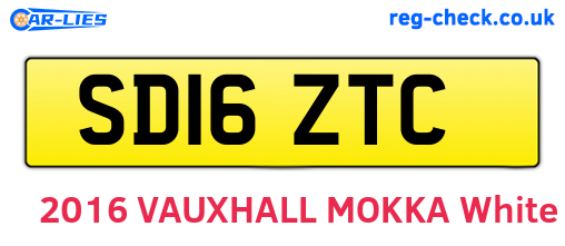 SD16ZTC are the vehicle registration plates.