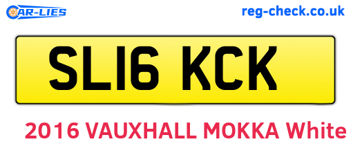 SL16KCK are the vehicle registration plates.