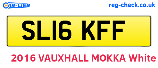 SL16KFF are the vehicle registration plates.