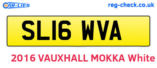 SL16WVA are the vehicle registration plates.