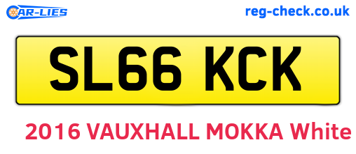 SL66KCK are the vehicle registration plates.