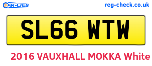 SL66WTW are the vehicle registration plates.