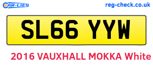 SL66YYW are the vehicle registration plates.