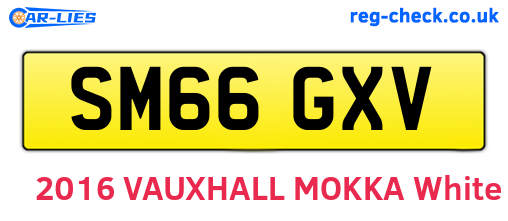 SM66GXV are the vehicle registration plates.