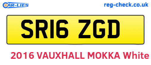 SR16ZGD are the vehicle registration plates.