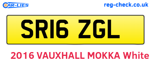 SR16ZGL are the vehicle registration plates.