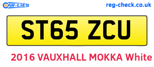 ST65ZCU are the vehicle registration plates.