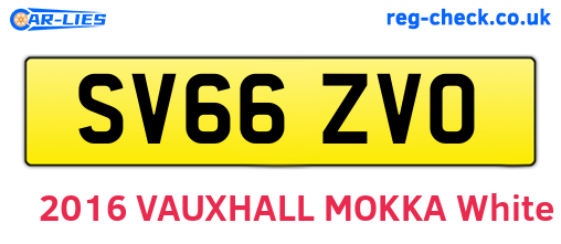 SV66ZVO are the vehicle registration plates.