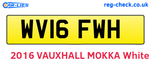 WV16FWH are the vehicle registration plates.