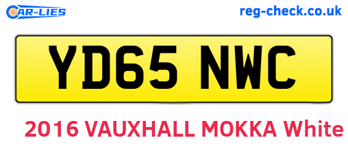 YD65NWC are the vehicle registration plates.