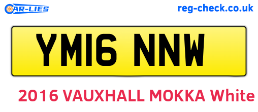 YM16NNW are the vehicle registration plates.