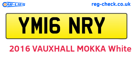 YM16NRY are the vehicle registration plates.