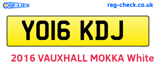 YO16KDJ are the vehicle registration plates.