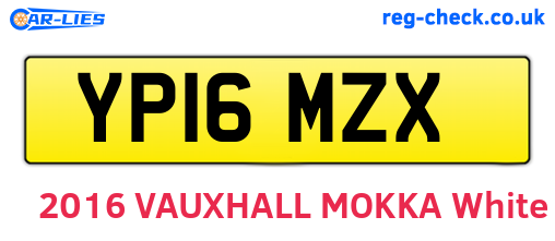YP16MZX are the vehicle registration plates.