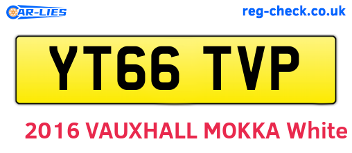YT66TVP are the vehicle registration plates.
